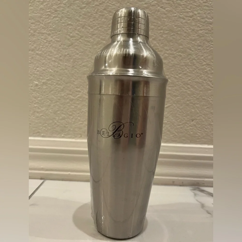 Bellagio Brand - Stainless Steel Cocktail Shaker - Silver